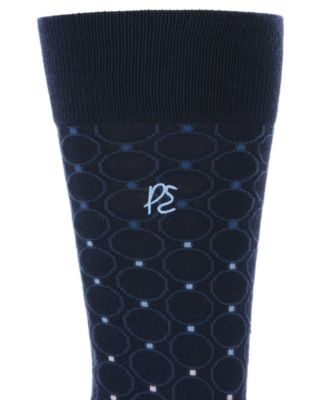 Men's Patterned Medallion Crew Socks