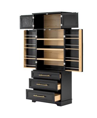 Streamdale Farmhouse Kitchen Pantry Cabinet with 8