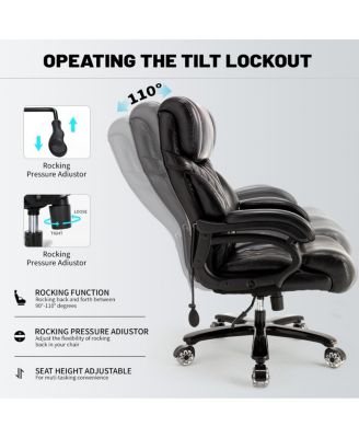 Streamdale 600LBS Big & Tall Office Chair, Extra Wide Seat, Adjustable Lumbar, Heavy Duty Executive Chair