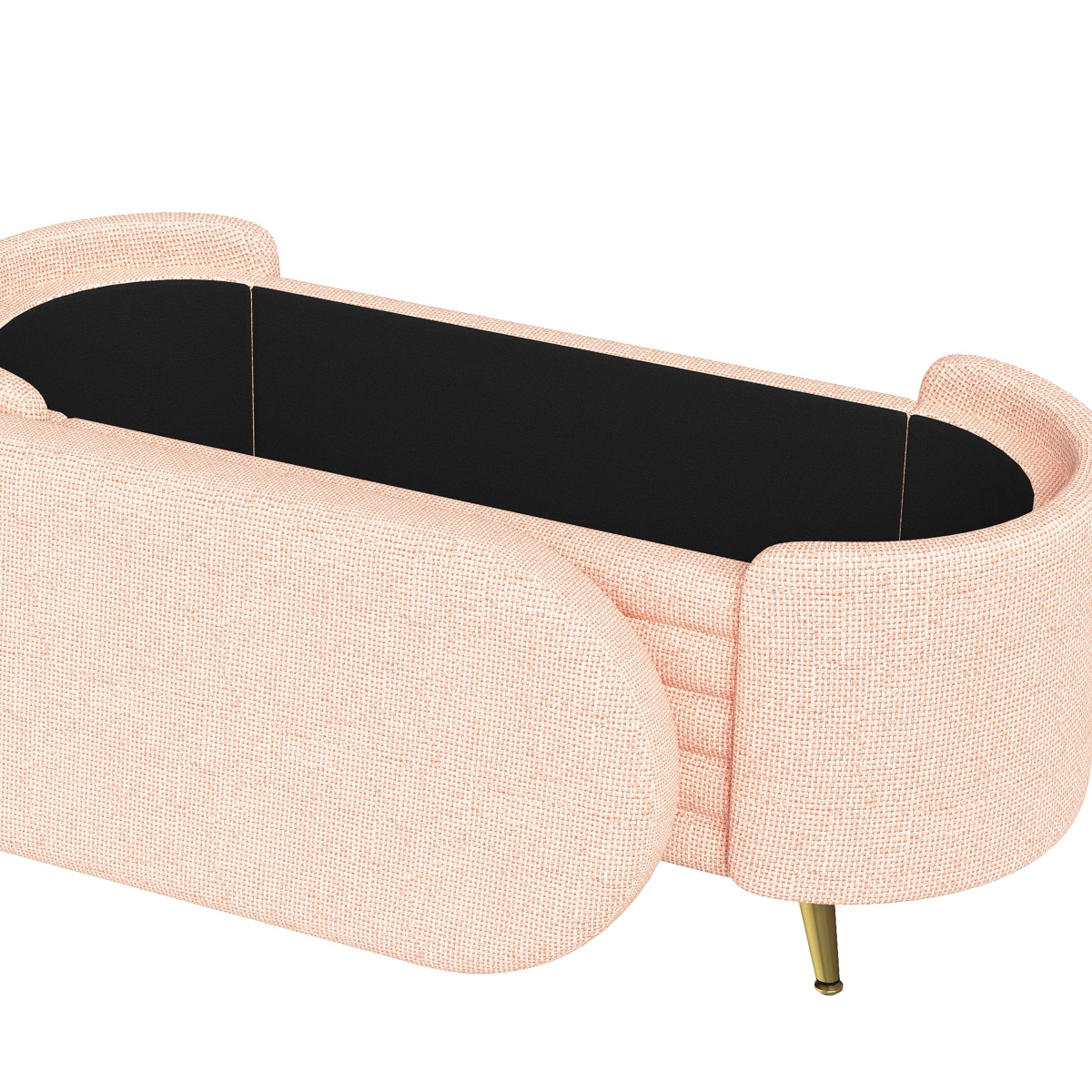 Streamdale Furniture Modern Storage Ottoman Upholstered Bench for Living Room, Bedroom