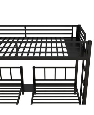 Twin/Twin XL Triple Metal Bunk Bed