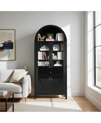 Dome Cabinet, Black, high-quality materials, antique craftsmanship, large storage