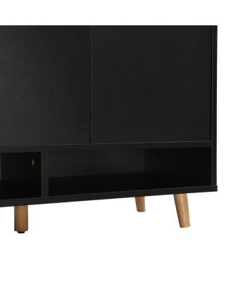 Sleek Shoe Cabinet with Adjustable Shelves, Minimalist Organizer