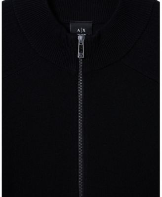 Men's Ribbed Full Zip Cardigan Sweater