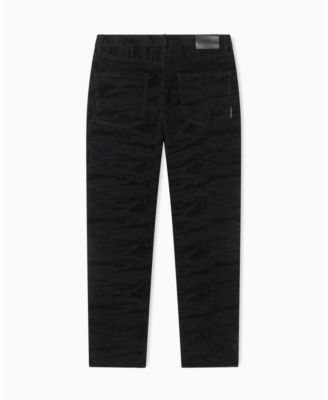 Men's J82 Loose Tapered Camouflage Jacquard Denim Jeans