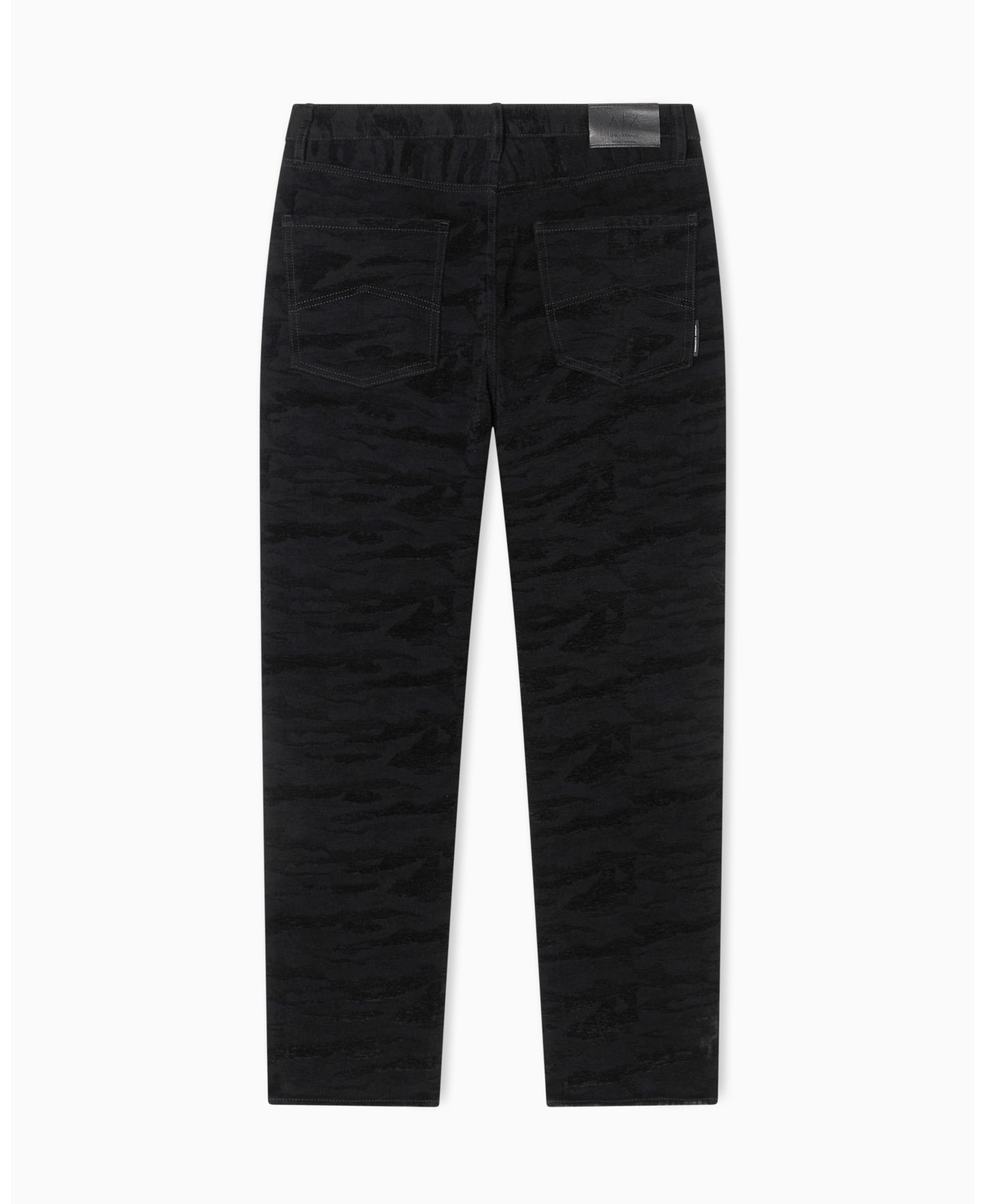 Men's J82 Loose Tapered Camouflage Jacquard Denim Jeans