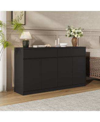 Sideboard Buffet Cabinet with Storage, Large Kitchen Cabinet with 2 Drawers