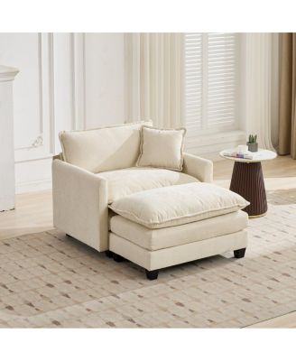 Cloud Sofa Ottoman, Modern Sectional Couch for Living Room