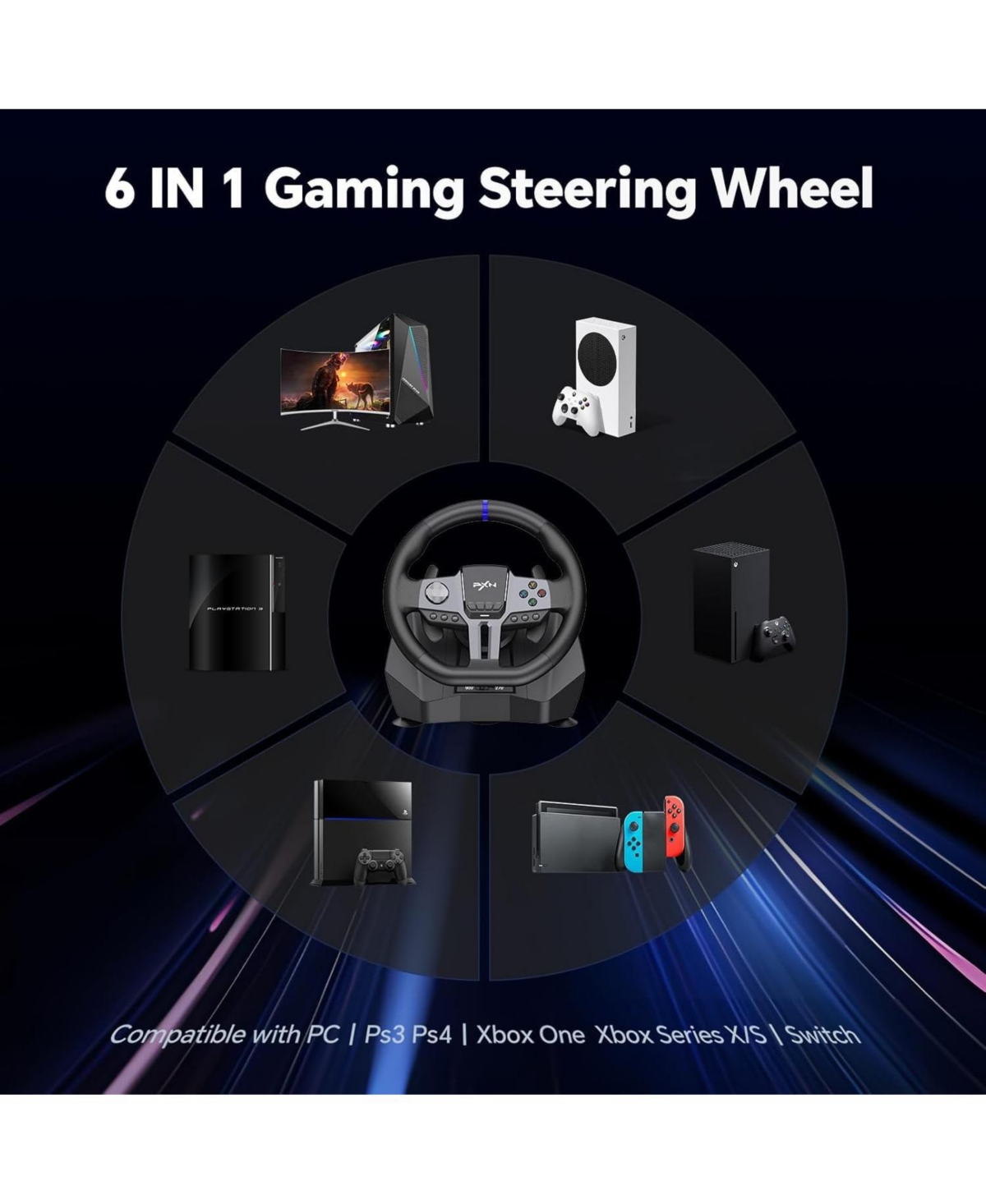 Pxn V9 GEN2 Universal Racing Wheel Bundle.