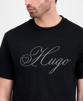 Hugo by Men's Embroidered T-Shirt