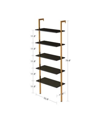 Industrial Lift Top Coffee Table with Hidden Storage, Black/Golden