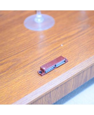 34.37" x 15.55" x 34.06" Sideboard with 2 Clear Tempered Glass Doors & Adjustable Shelf