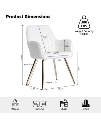 Faux Leather Dining Chairs (Set of 2)