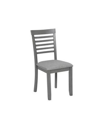 Streamdale Wooden Dining Chairs Set of 4 with Padded Seat, Gray