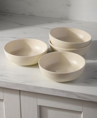 Linen Coupe Salad Bowls, Set of 4