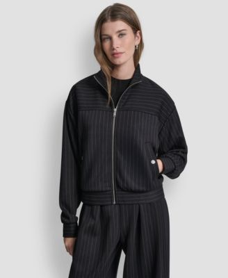 Women's Full-Zip Pinstripe Track Jacket