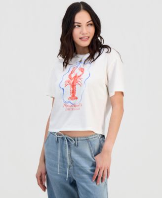 Juniors' Lobster Club Bow Graphic T-Shirt