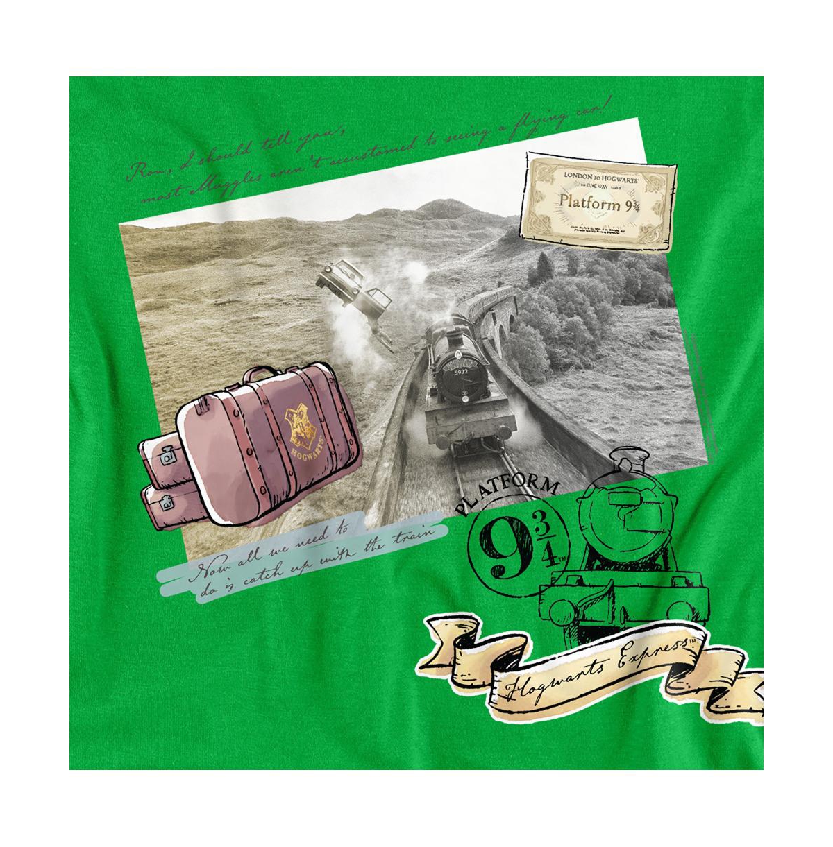 Harry Potter Men's Hogwarts Express Flying Ford Anglia T Shirt