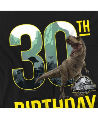 Men's Jurassic World 30th Birthday T-Rex T Shirt