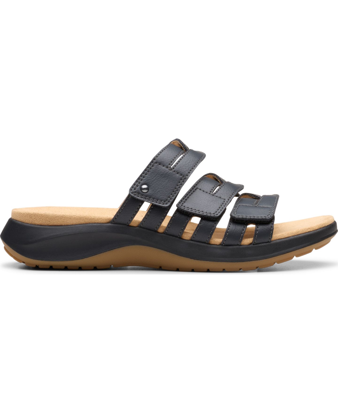 Женские сандалии Clarks Maelynn Abby Round Toe, цвет: Чёрный кожаный — фото 2