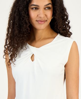 Women's Twist-Neck Sleeveless Top