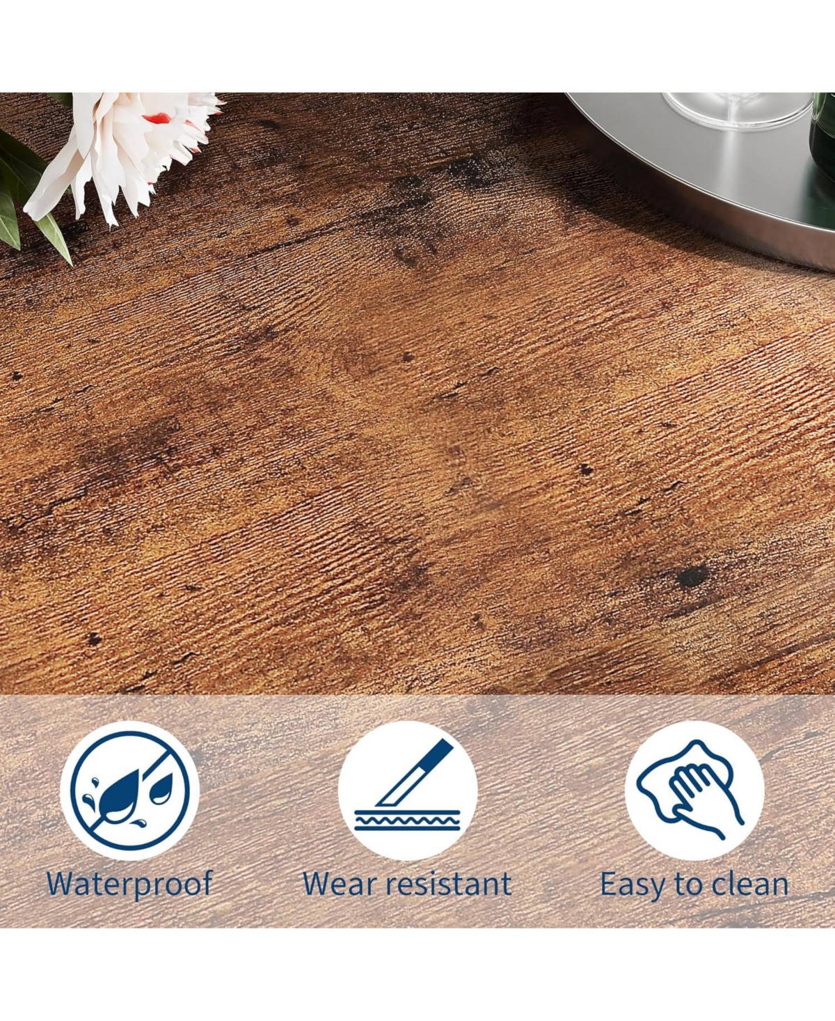 Gaomon Kitchen Table 79 inch Large Industrial Dining Room Table for Dining Room, Home Office, Living Room