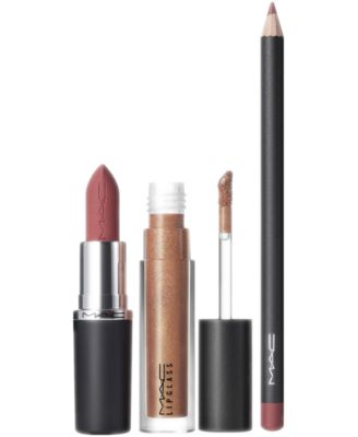 3-Pc. Spring for Teddy Lip Trio MACXimal Matte, Lip Pencil and Lipglass Kit First at Macy's 