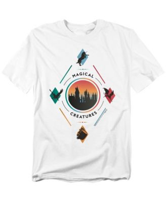 Men's Magical Creatures Diamond Hogwarts Center T Shirt