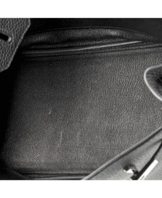 Birkin 30 Handbag Black Togo with Palladium Hardware