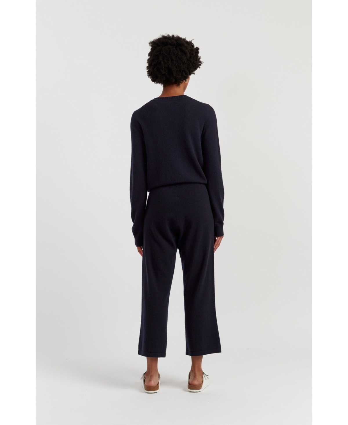 Chinti & Parker Women's Wool-Cashmere Cropped Wide-Leg Pants