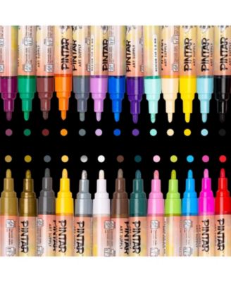 Acrylic Paint Markers Medium Point - Medium Point Paint Markers - Acrylic Paint Markers Set  - Pack of 26, 5.0mm