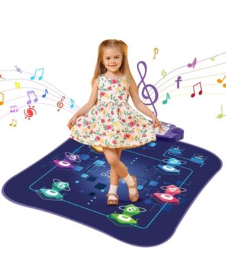 Dance Mat, 6-Button Dance Mixer Rhythm Step Play Mat, Electronic Dance Pad with Wireless Bluetooth