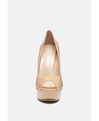 BRIELLE Womens Peep Toe Stiletto Pump