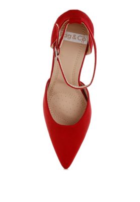 Womens Ushra Microfiber Stiletto Sandals