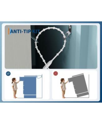 9-Drawer Dresser with RGB Lights & Charging Station, App-Controlled Music Sync LED Chest