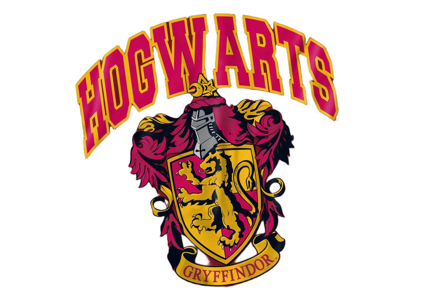 Мужская футболка Harry Potter Hogwarts Gryffindor, цвет: Красный — фото 2