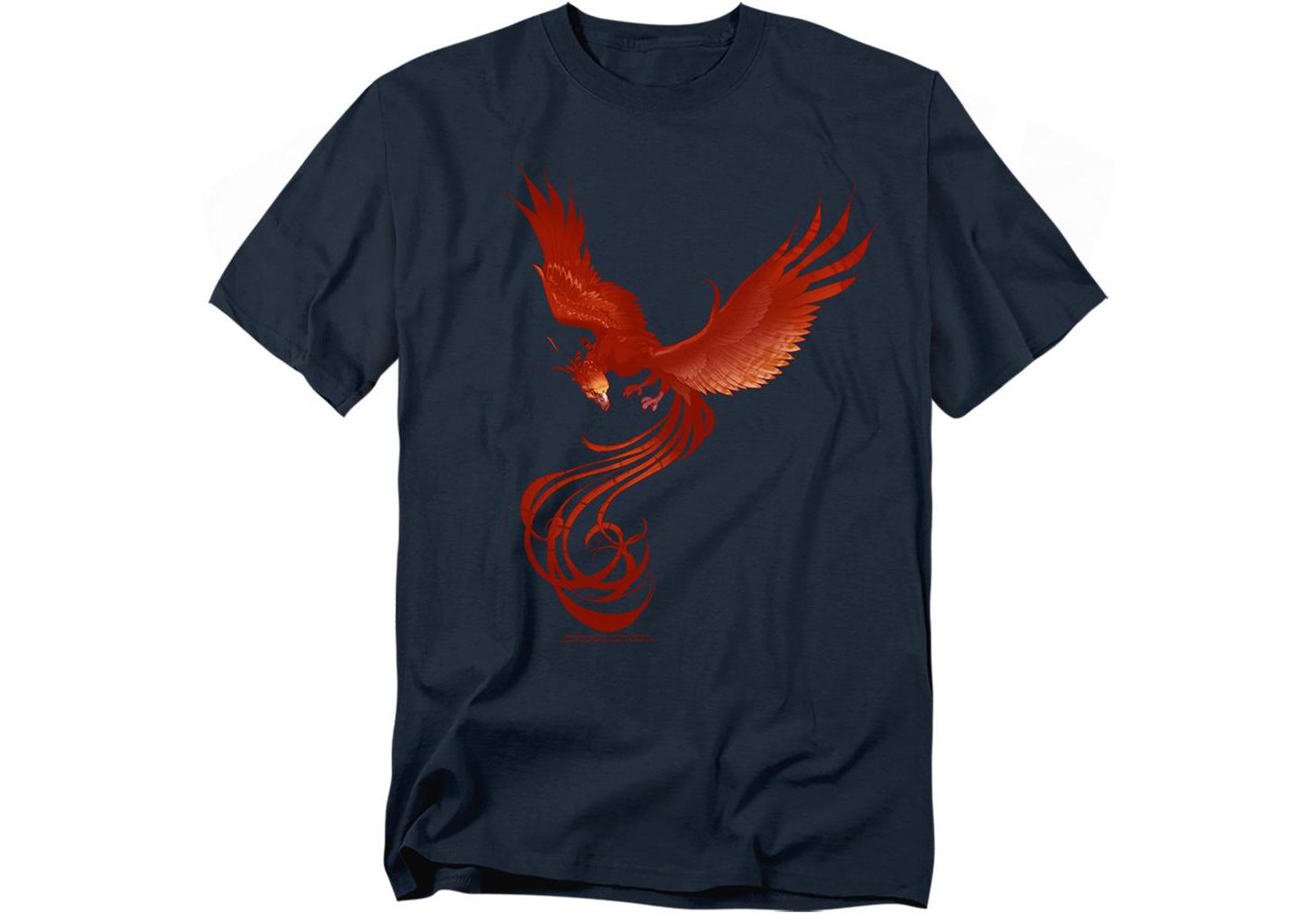 Мужская футболка Harry Potter Phoenix Rising, цвет: Тёмно-синий — фото 1