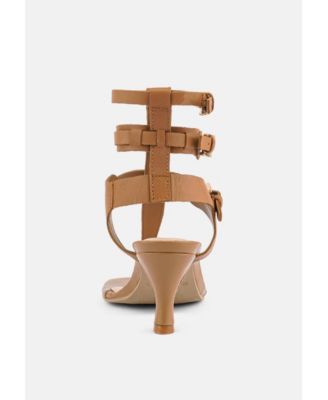 Womens Nereid Kitten Heel Cut Out Gladiator Sandals