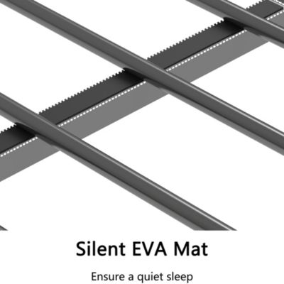 Streamdale Adam Twin Full Bunk Black with White Mesh Guard Rail