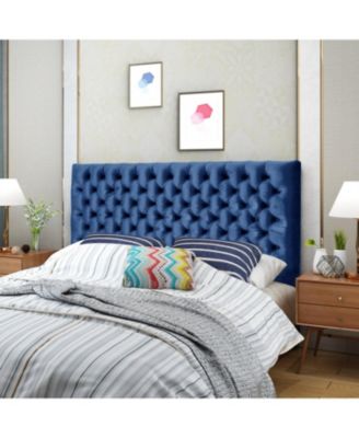 Bierman Adjustable Diamond-Stitched Upholstered Headboard