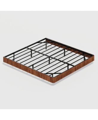 King LED Floating Bed Frame - Wave Texture, Heavy Duty Slats