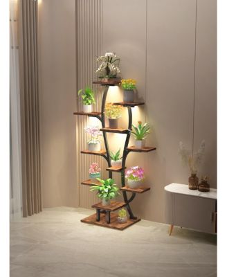  Vase Plant Stand with Grow Lights