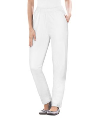 Women's Within Tall Straight Leg Fineline Pull-On Stretch Denim Jeans