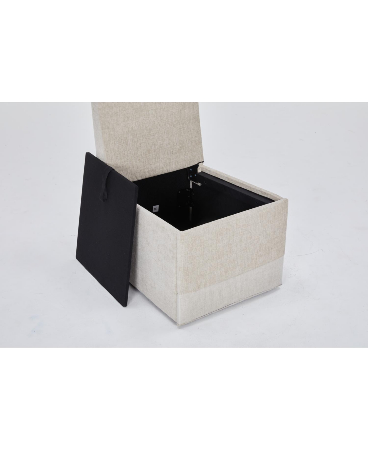 Streamdale Furniture Linen Upholstered Armless Dining Chair with Storage