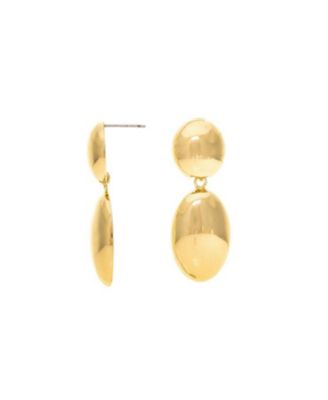 Polished Chunky Double Drop Dangle Earring
