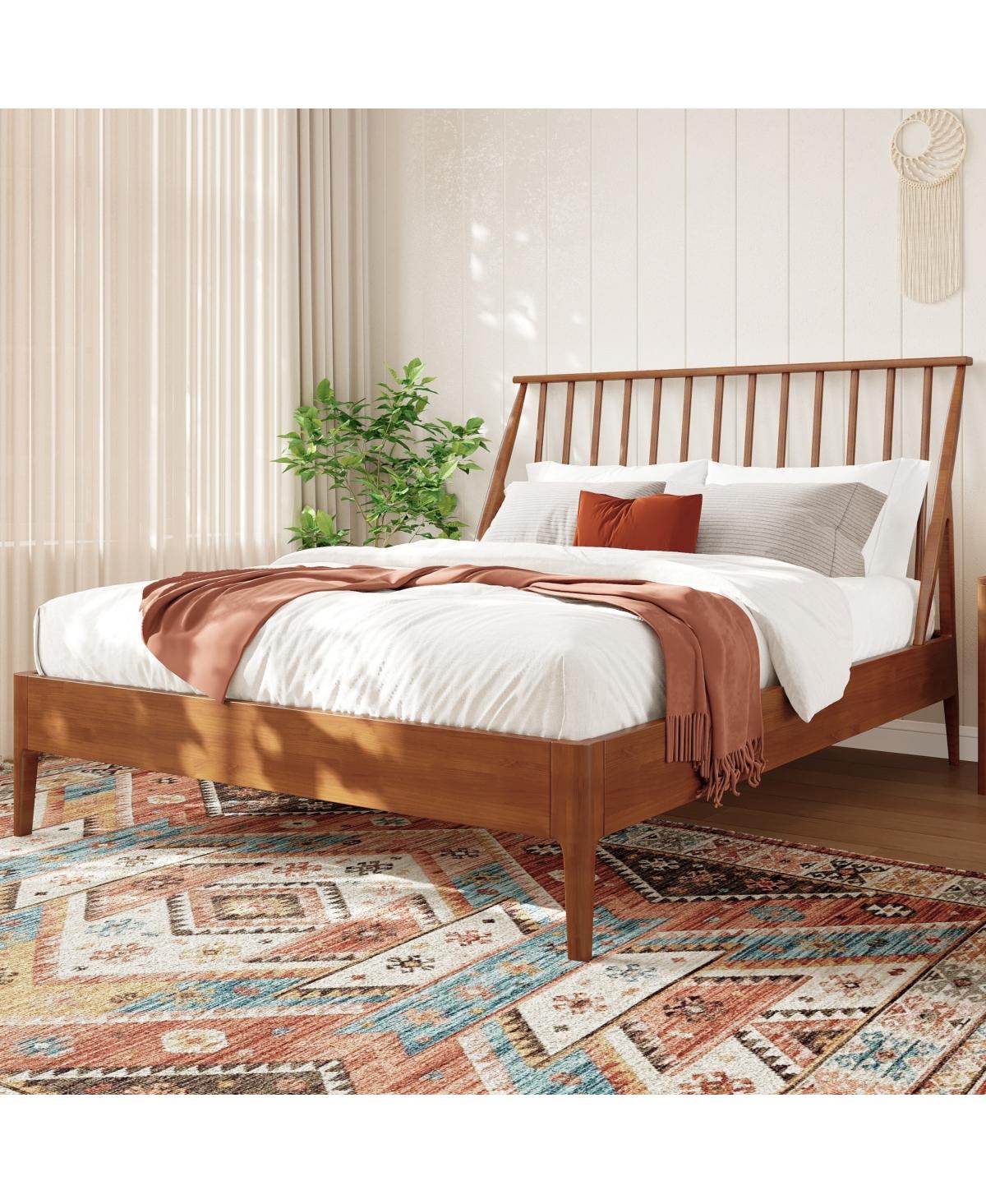 Streamdale Furniture Solid Bamboo Spindle Bohemian Mid-Century Modern