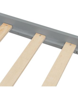 Twin Size Wooden House Bed with Drawers