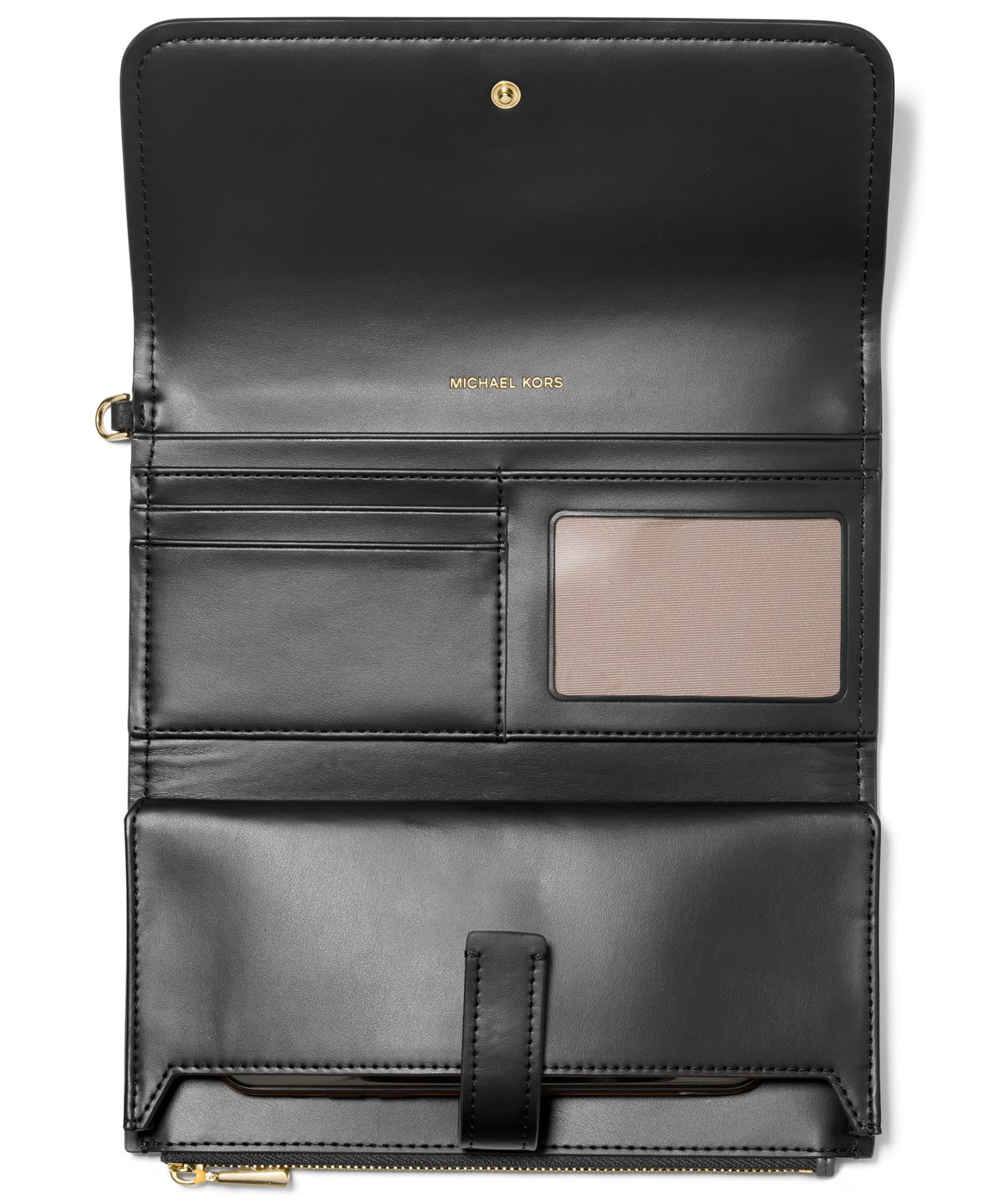 Женский клатч-браслет Michael Kors Jet Set Medium с клапаном, цвет: Чёрный — фото 3
