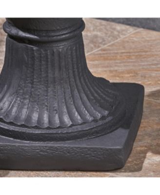 Romanesque Black Concrete Planter Durable and Stylish