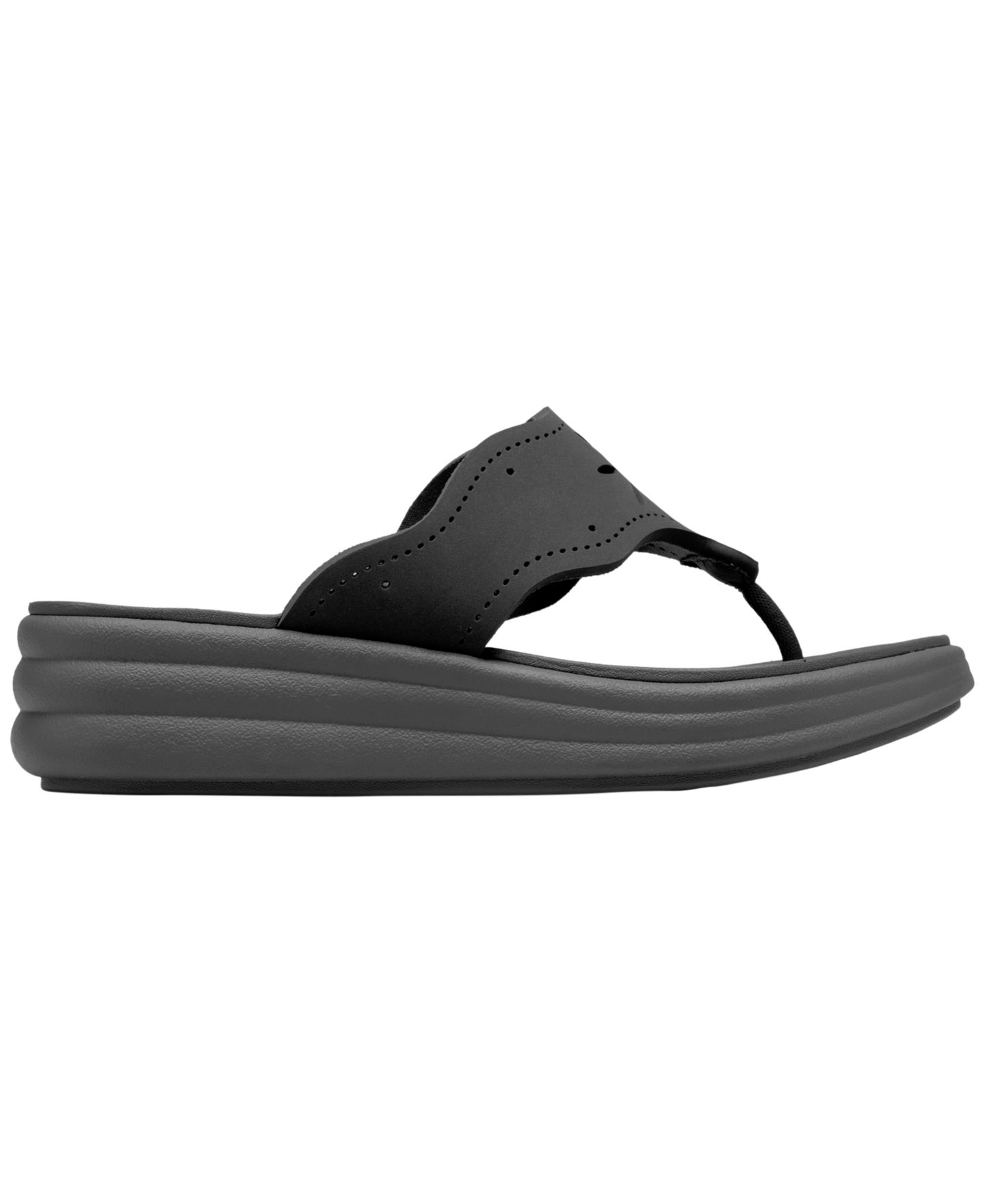 Женские сандалии Clarks Cloudsteppers Drift Daisy Slip-On, цвет: Чёрный — фото 2